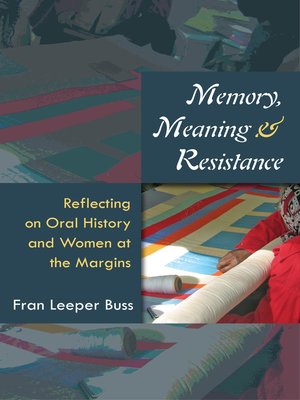 cover image of Memory, Meaning, and Resistance